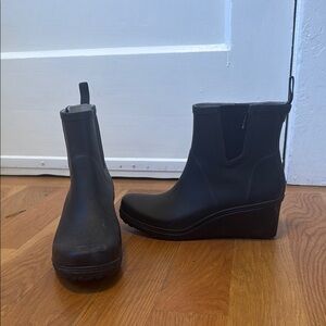 Black Waterproof Rain Boots